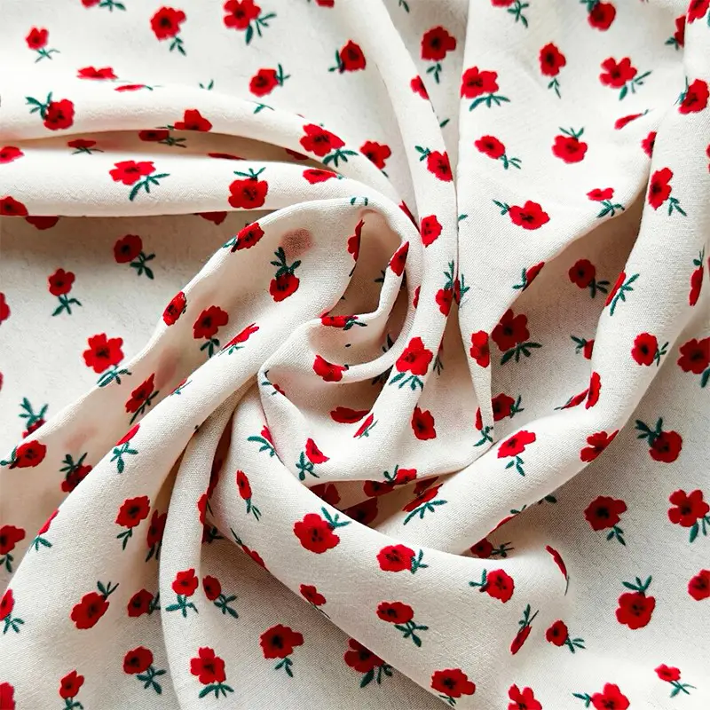 Viskose-Spandex-Crinkle-Stoff